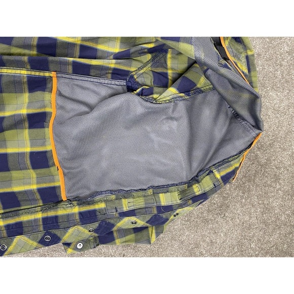 511 Tactical Concealed Carrier Men Shirt Large Plaid Pearl Snap Western - Picture 10 of 11